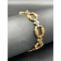 Ladies 18ct Yellow Gold Bracelet Box Clasp Fine Jewellery 22.9 Grams