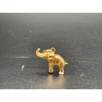 Ladies 18ct Yellow Gold Nose Up Elephant Pendant (Pre-Owned)
