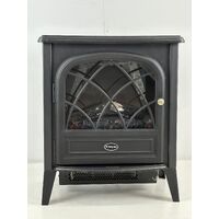 Dimplex Ritz 2kW Portable Electric Fire Heater Fire Display Optiflame Log Effect