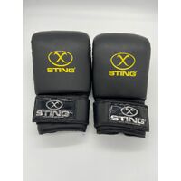 Sting Armaplus SAS Boxing Bag Mitts Black/Yellow Size XL + Bag (Pre-owned)