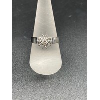 Ladies 18ct White Gold Diamond Ring (Pre-Owned)