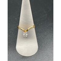 Ladies 18ct Yellow Gold Diamond Ring (Pre-Owned)