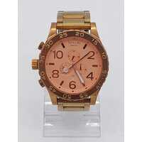 Nixon Simplify The 51-30 Chrono All Rose Gold 300m Stainless Steel Mens Watch