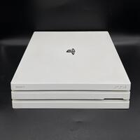 Sony PS4 Pro 1TB White Console CUH-7202B with Controller + Leads (Pre-owned)