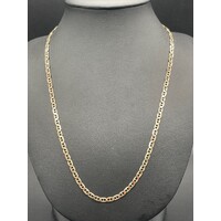 Unisex 9ct Yellow Gold Anchor Link Necklace (Pre-Owned)