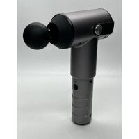 Hyper Impact Percussion Massager 81907 Black Portable Design with 5 Attachments