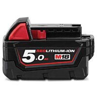 Milwaukee 18V 5.0Ah Red Lithium Ion Battery M18B5 In Box (New Never Used)