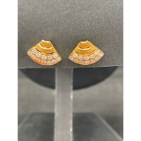 Ladies 21ct Yellow Gold Earrings (Pre-Owned)