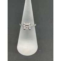 Ladies 18ct White Gold Engagement Diamond Ring (Pre-Owned)