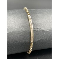 Ladies 9ct Yellow Gold Belcher Link Bracelet (Pre-Owned)
