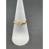 Ladies 18ct Yellow Gold Diamond Ring (Pre-Owned)