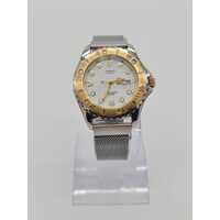 Casio 709 MTD-1017 Unisex Watch Silver Mesh Stainless Steel 100m WR