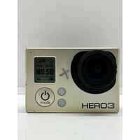 GoPro Hero 3 Action Camera Silver Edition Device “No Parts” (Pre-owned)