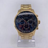 Guess Men’s Chronograph Gold/Black Watch W0379G4 (Pre-owned)