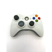 Microsoft Xbox 360 White Wireless Gaming Controller (Pre-owned)