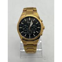 Citizen Black Dial Gold Tone Men’s Chronograph Watch (Pre-owned)
