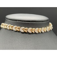 Ladies 9ct Yellow Gold Fancy Link Bracelet (Pre-Owned)