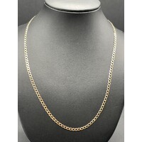 Unisex 9ct Yellow Gold Curb Link Necklace (Pre-Owned)