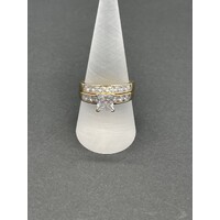 Ladies 9ct Yellow Gold Ring Set (Pre-Owned)