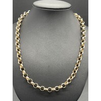 Ladies 9ct Yellow Gold Belcher Link Necklace