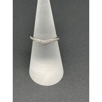 Ladies 10ct White Gold Diamond Ring (Pre-Owned)