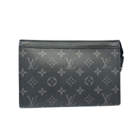 Louis Vuitton Gaston Wearable Wallet Monogram Eclipse Shoulder Bag (Pre-owned)