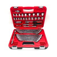 Sidchrome 46 Piece Metric & A/F Socket and Spanner Set 3/8” (Pre-owned)