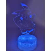 Pikachu 3D Night Light Multi Colour Changing Illusion Lamp