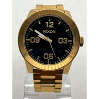 Nixon Men’s Watch “Take Charge” All Gold/Black Stainless Steel (Pre-owned)