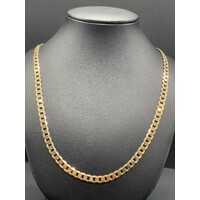 Ladies 9ct Yellow Gold Curb Link Necklace (Pre-Owned)