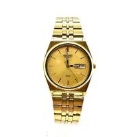 Seiko Men’s Time and Day Date Gold Watch with Box (Pre-owned)