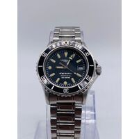 Longines L3 102 4 Admiral 30mm Diver Watch Silver Metal Band Analog Display