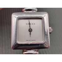 Gucci Swiss Made 1900L Stainless Steel Square Case Ladies Watch with Box