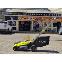 Ryobi 18V ONE+ 33cm Lawn Mower R18XLMW50 with Battery and Charger (Pre-owned)