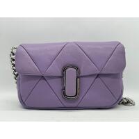 Marc Jacobs Quilted Shoulder Bag Purple H934L01RE22 Diamond Shaped Pattern 