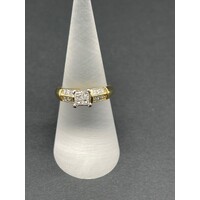 Ladies 18ct Yellow Gold Diamond Ring (Pre-Owned)