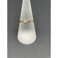 Ladies 18ct Yellow Gold Diamond Ring (Pre-Owned)