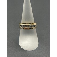 Mens 10ct Yellow Gold Diamond Ring (Pre-Owned)