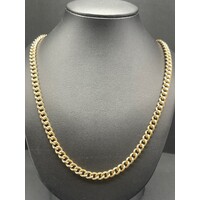 Unisex Silver Filled 9ct Curb Link Necklace (Pre-Owned)