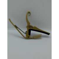 Kyser KG6GA Quick Change Acoustic Guitar Capo Gold Steel Spring (Pre-owned)