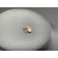 Ladies 9ct Yellow Gold Heart Shape Pendant (Pre-Owned)