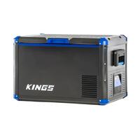 NEW Kings 60L Stayzcool Fridge Freezer Twin DC Inputs Dual Opening Lid Design