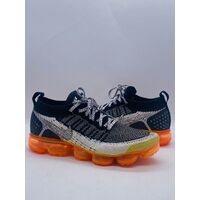 Nike Air Vapormax Flyknit 2 Safari Black White Orange Mens Shoes 10 US/9 UK 