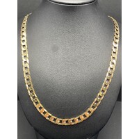 Mens 9ct Yellow Gold Necklace
