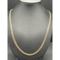Men's 9ct Yellow Gold Anchor Link Necklace