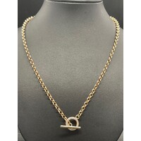 Ladies 9ct Yellow Gold Belcher Link Necklace