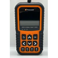 Foxwell OBDII and Battery Tester F1000B Code Reader with Attachment and Bag
