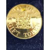 David Jones $100 Gift Token Circa 1990s 18ct Gold Plated Collectible Gift Coin