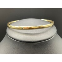 Ladies 9ct Yellow Gold Round Bangle
