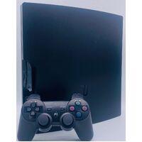 Sony PlayStation 3 PS3 Slim 120GB Black Console CECH-2102A with Controller